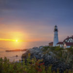 Portland Light Maine Sunrise