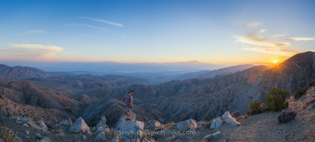 hike with mike, keys view, sunset panorama