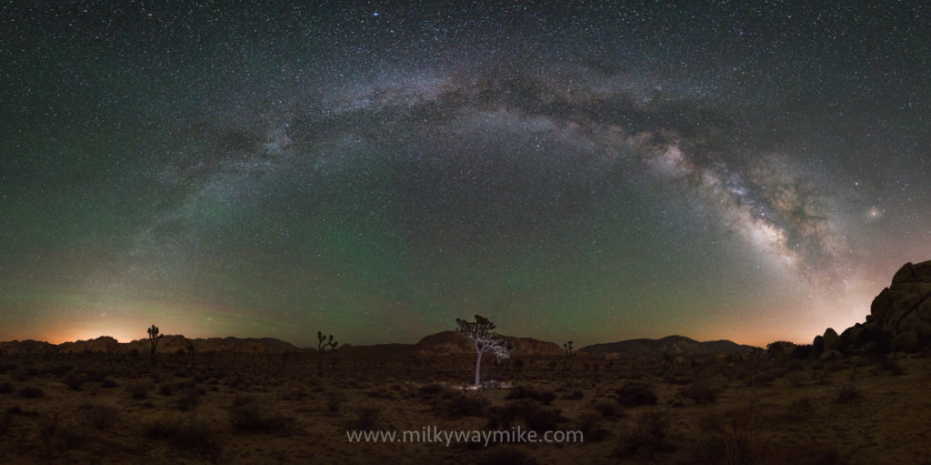 Milky Way Panorama At Joshua Tree National Park
